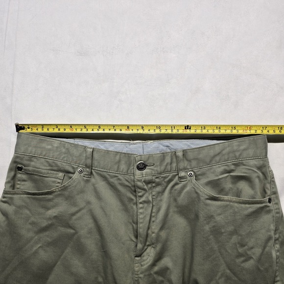 Peter Millar Men's Ultimate Sateen Five-Pocket Pants 34x27 Green - Picture 3 of 9
